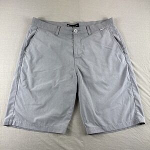 Travis Mathew Wanderlust Shorts Mens 34 Gray Tech Golf Preppy Performance Casual